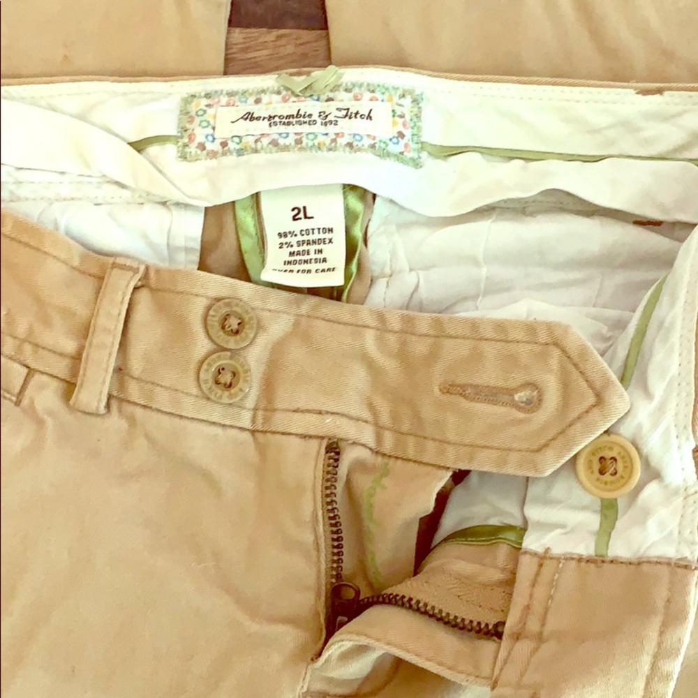 Abercrombie khaki / linen pants